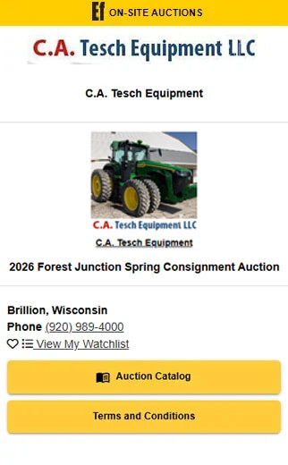 Upcoming EquipmentFacts Auction on 04/07/2026